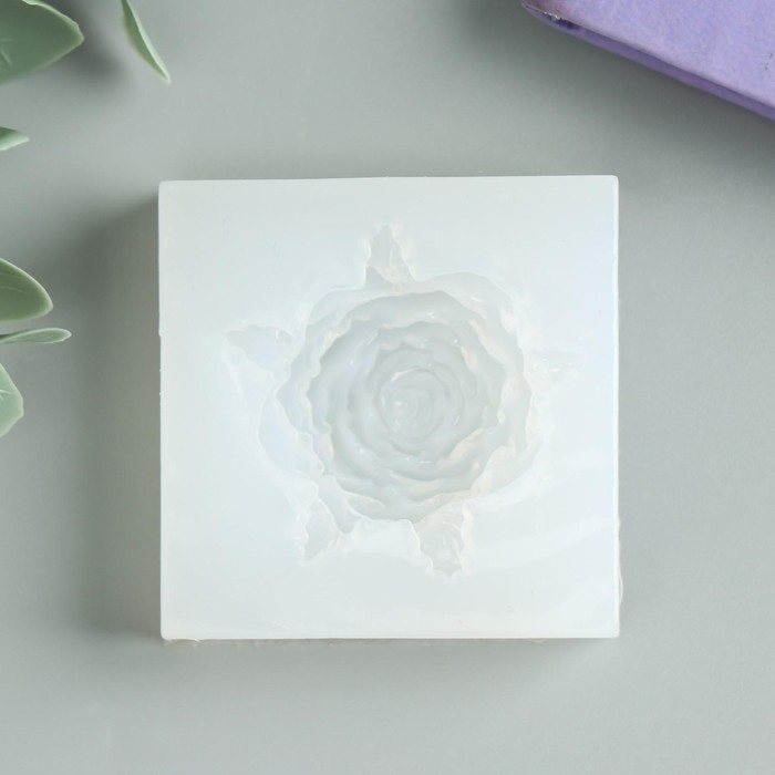 Молд силикон "Пышная роза" 1,2х5х5 см