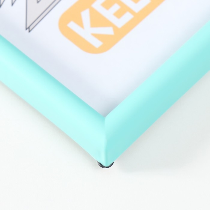 Фоторамка пластик 21х30 см 4 серия, светло-бирюзовый Фоторамка пластик 21х30 см 4 серия, светло-бирюзовый