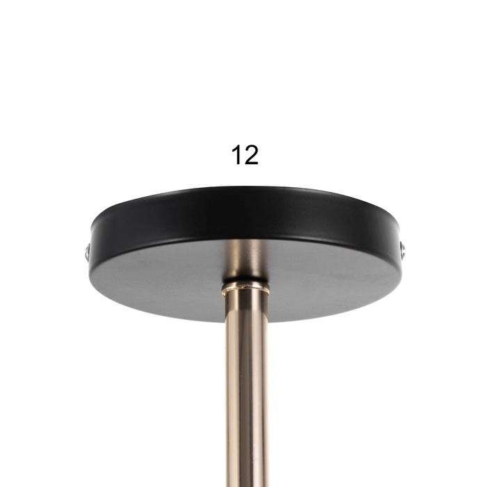 Люстра  Люстра "Сендер" 4хЕ27 40Вт черно-золотой 52х36х27 см