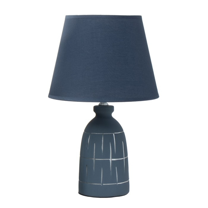 Настольная лампа Настольная лампа "Меркури" Е14 40Вт синий 22,5х22,5х36см RISALUX