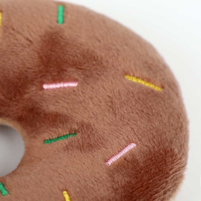 Игрушка для собак  Игрушка для собак "Пончик", 10 см, коричневый