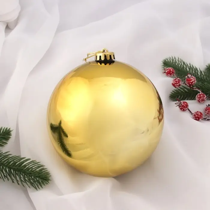Ёлочный шар новогодний «Винтажный гигант классика», d=15 см, золотистый Ёлочный шар новогодний «Винтажный гигант классика», d=15 см, золотистый
