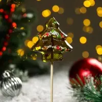 Карамель на палочке "Ёлочка", зелёная, 30 г Карамель на палочке "Ёлочка", зелёная, 30 г