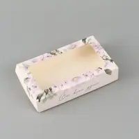 Коробка подарочная с окном &laquo;От всей души&raquo;, 20&times;12&times;4 см, самосборная