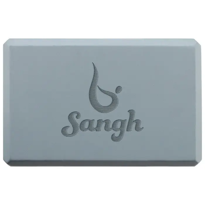 Блок для йоги Sangh, 23х15х8 см, цвет серый Блок для йоги Sangh, 23х15х8 см, цвет серый