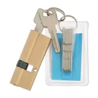 Цилиндровый механизм, 85 мм, латунь, 7 перфорированных ключей