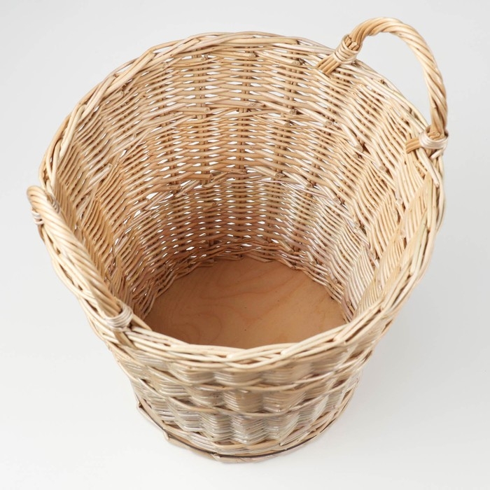 Корзина «Садовод», дно фанера:20×20, верх: 30×30, H=25/33 см, ручное плетение, ива Корзина «Садовод», дно фанера:20×20, верх: 30×30, H=25/33 см, ручное плетение, ива