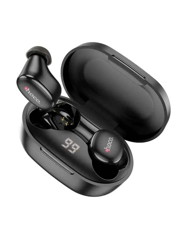 Наушники беспроводные Hoco E11, TWS, вакуумные, Bluetooth 5.1, 40/300 мАч, шумоподавление, чёрные