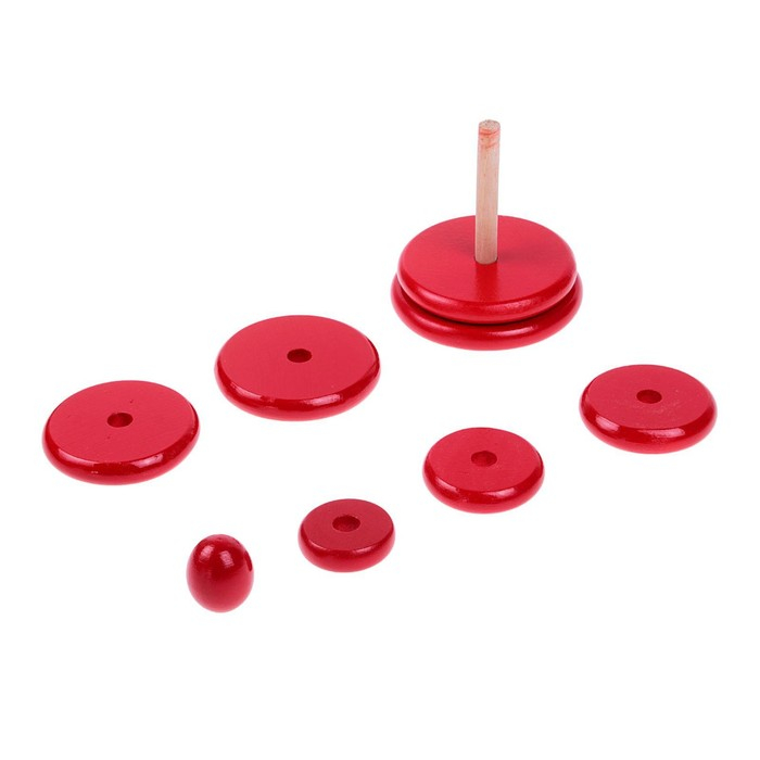 Пирамидка «Красная», 8 деталей Пирамидка «Красная», 8 деталей