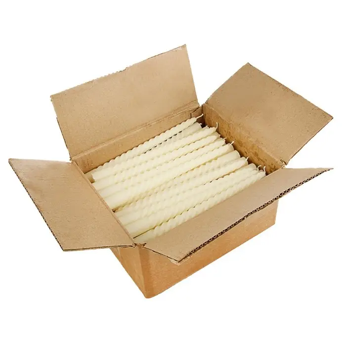 Свеча витая, 2,2х 25 см, лакированная белая, Свеча витая, 2,2х 25 см, лакированная белая,