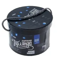 Гирлянда &laquo;Водопад&raquo; 2&times;1.5 м, IP44, тёмная нить, 400 LED, свечение бело-синее, 8 режимов, 220 В