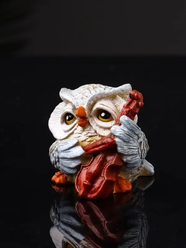 Фигура Фигура "Сова с виолончелью" 5.7х5.1х6.2 см