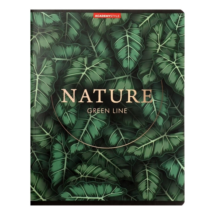 Тетрадь 96 листов в линию Тетрадь 96 листов в линию "Листья", обложка мелованный картон, ВД-лак, МИКС