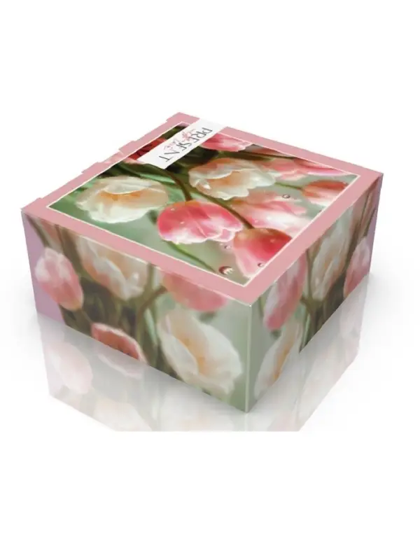 Коробка складная Present with love, 15 х 15 х 7 см