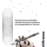 Стираемая ручка ErichKrause R=301 Magic Gel, гелевая, узел 0.5 мм, чёрная