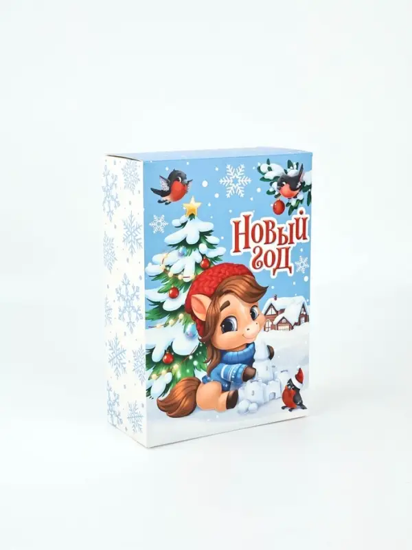 Коробка складная «С Новым годом», лошадка, 16 × 23 × 7.5 см Коробка складная «С Новым годом», лошадка, 16 × 23 × 7.5 см