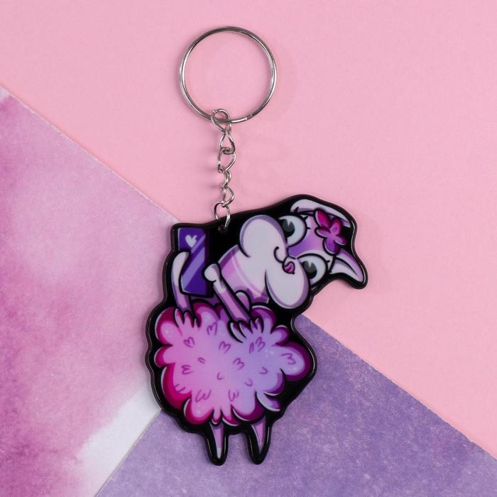 Брелок "Будь как лама", 7 х 12,5 см