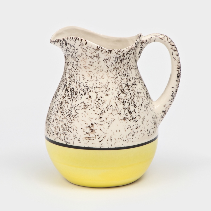 Кувшин керамический  Кувшин керамический "Персия", 1,5 л, жёлтый, 1 сорт, Иран