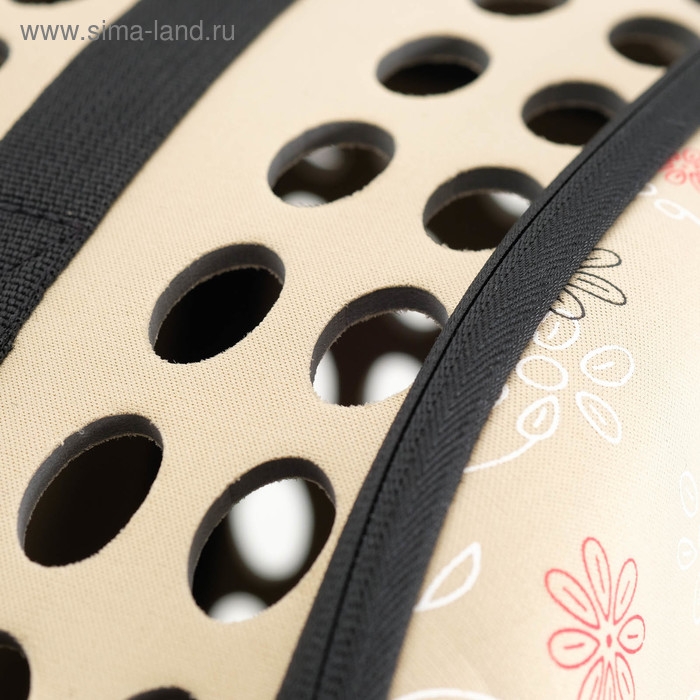 Складная сумка-переноска с отдельным входом, материал EVA, 43,5 х 28 х 33 см, бежевая Складная сумка-переноска с отдельным входом, материал EVA, 43,5 х 28 х 33 см, бежевая