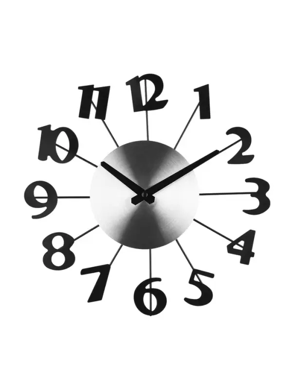 Часы настенные интерьерные &laquo;Большие цифры&raquo;, бесшумные, плавный ход, d=31 см, от батарейки 1&times;АА