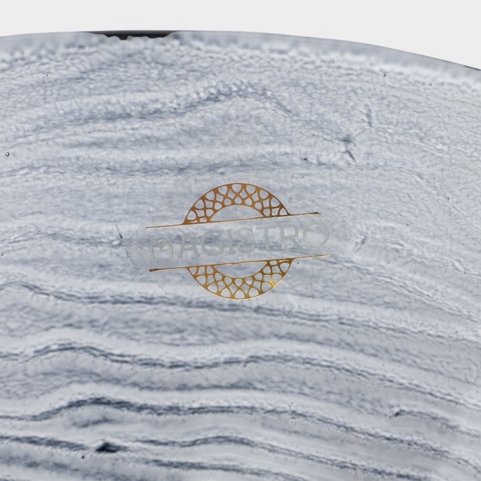 Салатник Magistro «Рифл», 350 мл, d=14,7 см, стекло, голубой Салатник Magistro «Рифл», 350 мл, d=14,7 см, стекло, голубой