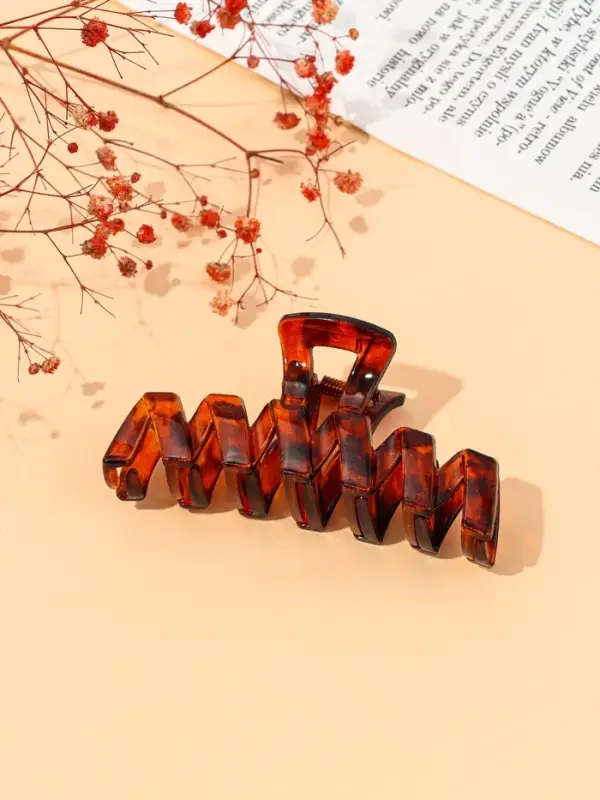 Крабик для волос &laquo;Джуна&raquo;, зигзаг, 9.5 см, МИКС