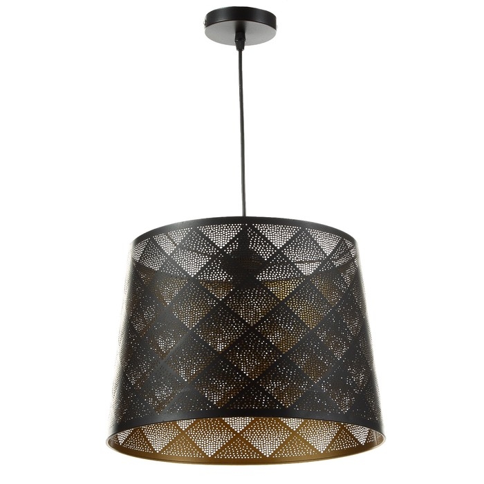 Светильник BayerLux Светильник BayerLux "Ромбы" Е27 40Вт черный золото 35х35х25-90см