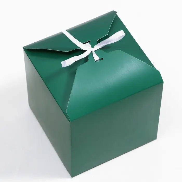 Коробка складная изумрудная, 14 х 14 х 14 см Коробка складная изумрудная, 14 х 14 х 14 см