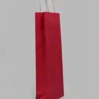 Пакет под бутылку бумажный &laquo;Фуксия&raquo;, 15&times;39&times;8 см, 80 г/м&sup2;