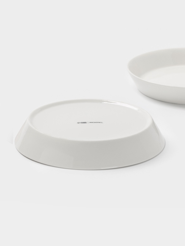 Набор тарелок глубоких 2 шт 21,5х3,5 см Magistro "White Snow" 600 мл