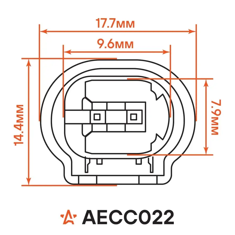 Разъём 2 pin с проводами для датчика ABS Лада, FIAT, Peugeot, Citroen; для датчика темп. BMW