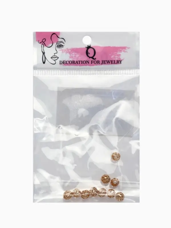 Кримп (зажимная бусина) СМ-395 (набор 10 шт.), 6 мм, цвет золото