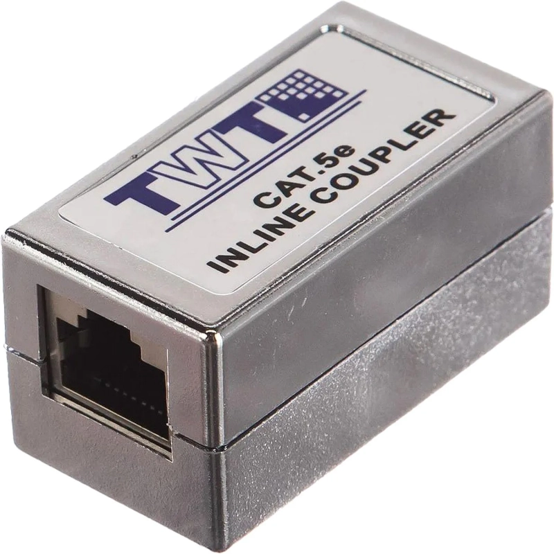Адаптер проходной TWT TWT-CP45STP5E RJ-45, экранированный, категории 5е