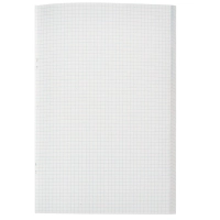 Тетрадь общая А4,96л,клет,скреп,обл.бумвинил,блок офсет-2 Синяя