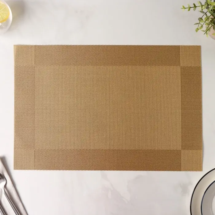 Салфетка сервировочная на стол Доляна &laquo;Шахматы&raquo;, 45&times;30 см, карамельная