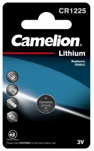 Батарейка Camelion CR1225 BL1 Lithium 3V (1/10/1800)