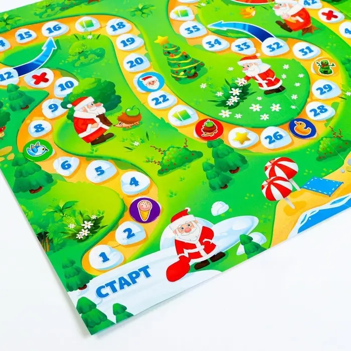 Настольная игра-бродилка «Чем Дед Мороз занимается летом» с фантами Настольная игра-бродилка «Чем Дед Мороз занимается летом» с фантами