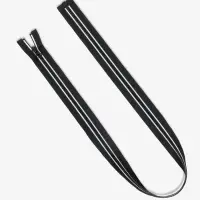 Молния &laquo;Трактор&raquo;, №5, разъёмная, замок автомат, 80 см, чёрная, белая