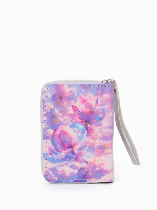 Кошелек жен 07-01-01 Июнь2535 цветы, 12*1,5*9 см, 2 отд+отд/молн, д/карт, сиреневый Кошелек жен 07-01-01 Июнь2535 цветы, 12*1,5*9 см, 2 отд+отд/молн, д/карт, сиреневый