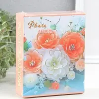 Фотоальбом на 40 фото 10х15 см "Букет с хризантемами" в коробке 4,5х14х17 см