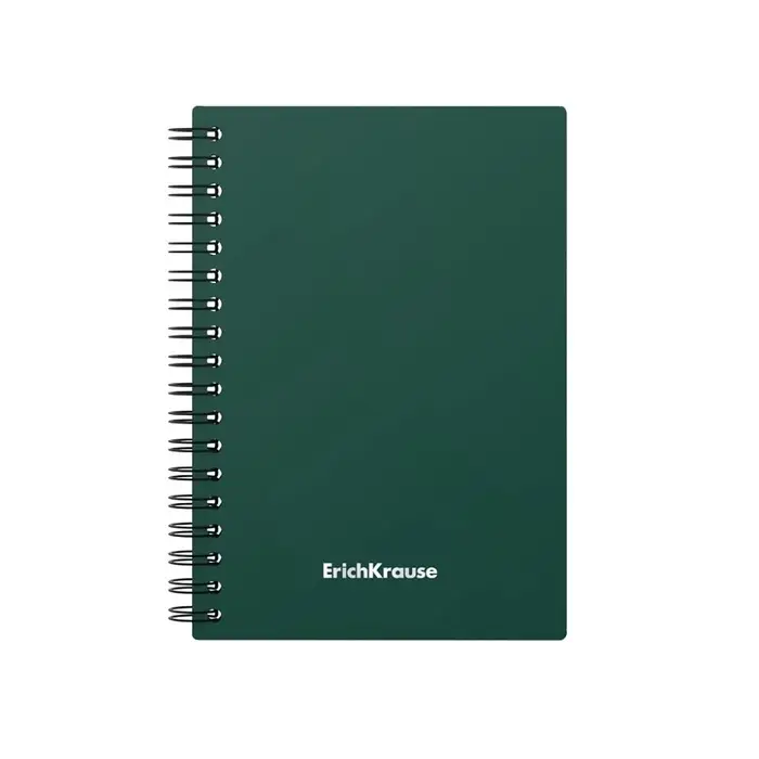 Тетрадь на спирали ErichKrause. Classic А6, 60 листов, в клетку, пластиковая обложка, блок офсет, МИКС