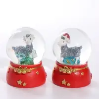 Снежный шар &laquo;Новогодний барашек&raquo;, d=4.5 см, 4.5&times;4.5&times;6.5 см, МИКС