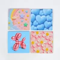 Блокнот 10х10см, 16 л. МИКС "Текстура"