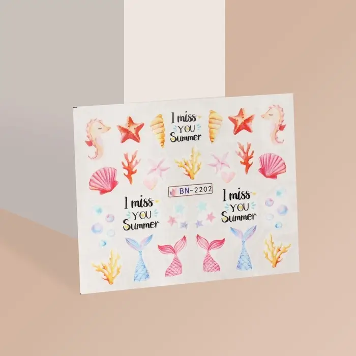 Слайдеры для ногтей «Эх, море!», разноцветные