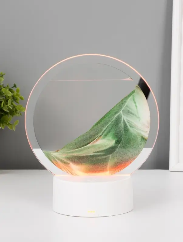 Светильник настольный СТАРТ Sands, LED, 10 Вт, USB, 16&times;16&times;20 см, 3хAA, зелёный