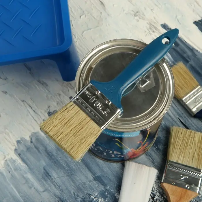 Кисть плоская ТУНДРА, смешанная щетина, пластиковая рукоятка, 2 Кисть плоская ТУНДРА, смешанная щетина, пластиковая рукоятка, 2", 50 мм