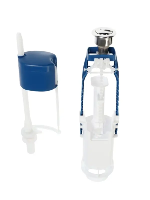 Арматура для смывных бачков "УКЛАД" - 2, с нижней подводкой 1/2", двухкнопочная, хром