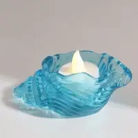 Подсвечник стеклянный &laquo;Ракушка&raquo;, 11.5&times;6&times;4.5 см, d=3.5 см