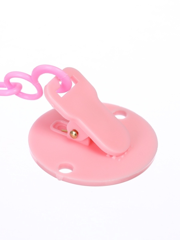 Держатель для соски - пустышки «Любимая доченька», на цепочке, цвет розовый Держатель для соски - пустышки «Любимая доченька», на цепочке, цвет розовый