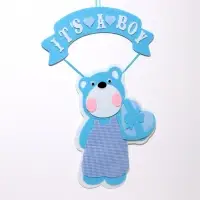 Украшение на гендер пати &laquo;Подвеска Мишка It's a Boy&raquo;, 30.5&times;30.5&times;49 см, голубое